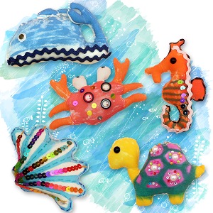 AD 여름 바다동물 색칠인형 만들기 (5종세트)