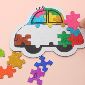 AD 자동차 종이 퍼즐 만들기재료