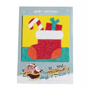 AD 크리스마스 양말 샌드아트 카드 만들기