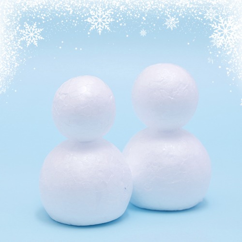 AD 겨울 스티로폼 눈사람(소) 5개세트 만들기재료